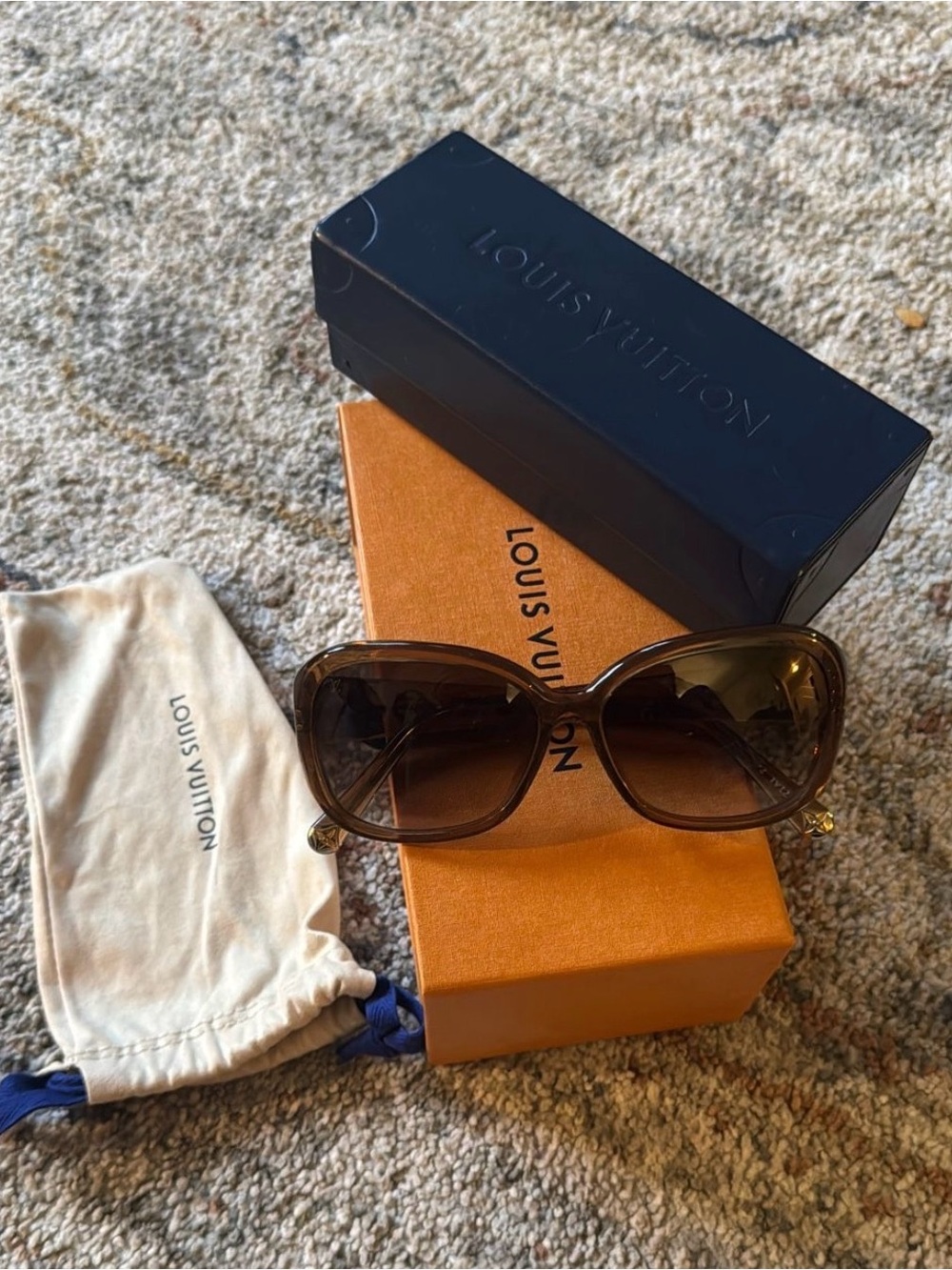 Louis Vuitton Brown Gradient Butterfly Sunglasses